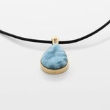 Larimar Gold Vermeil Pendant Pat