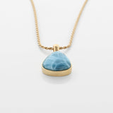 Larimar Gold Vermeil Pendant Paulina