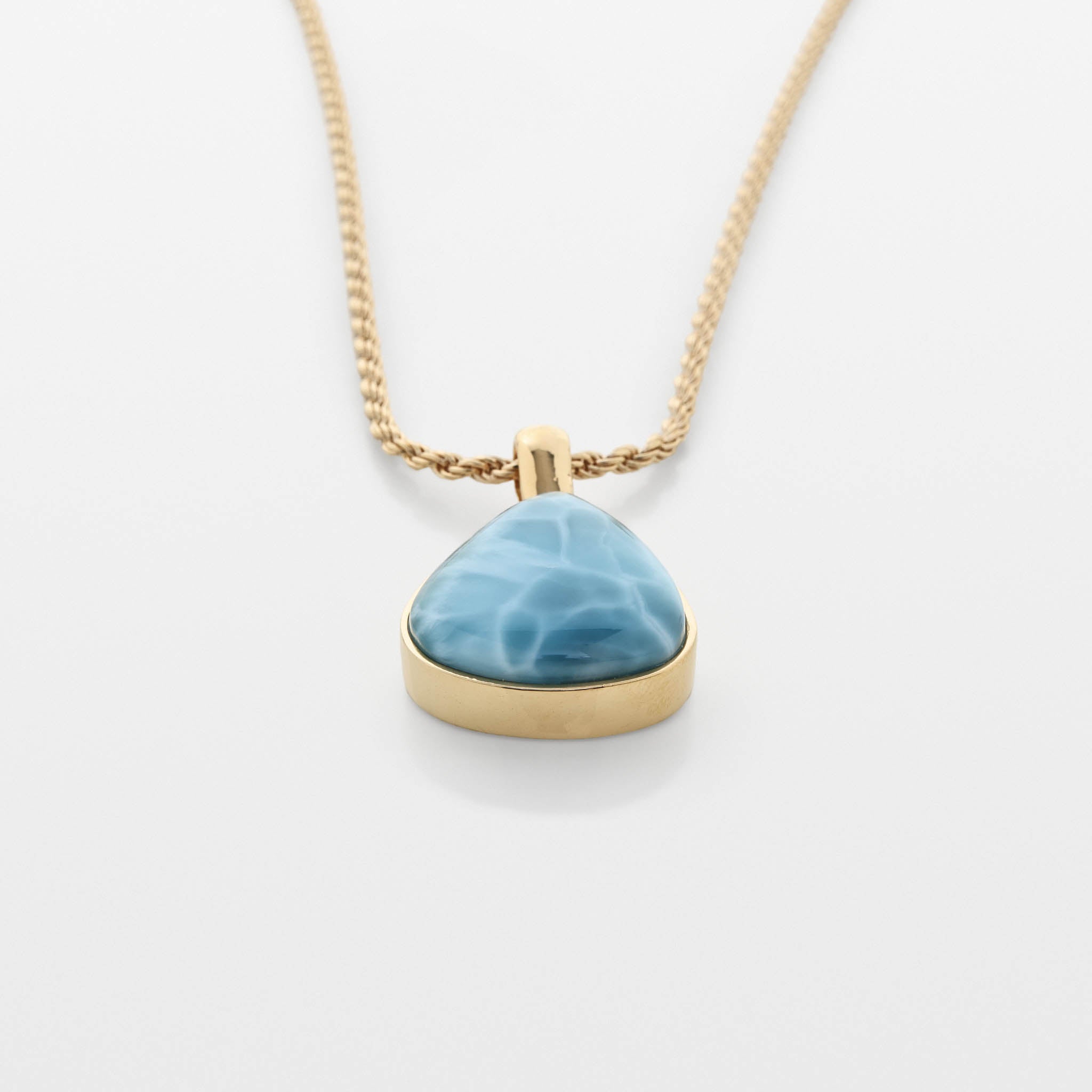 Larimar Gold Vermeil Pendant Paulina