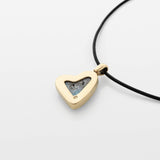 Larimar Gold Vermeil Heart Pendant Phoenix