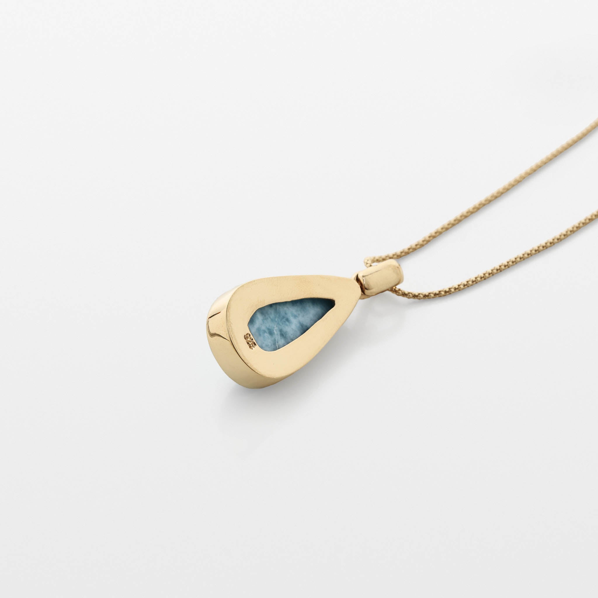 Larimar Gold Vermeil Pendant Beth