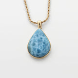 Larimar Gold Vermeil Pendant Brielle