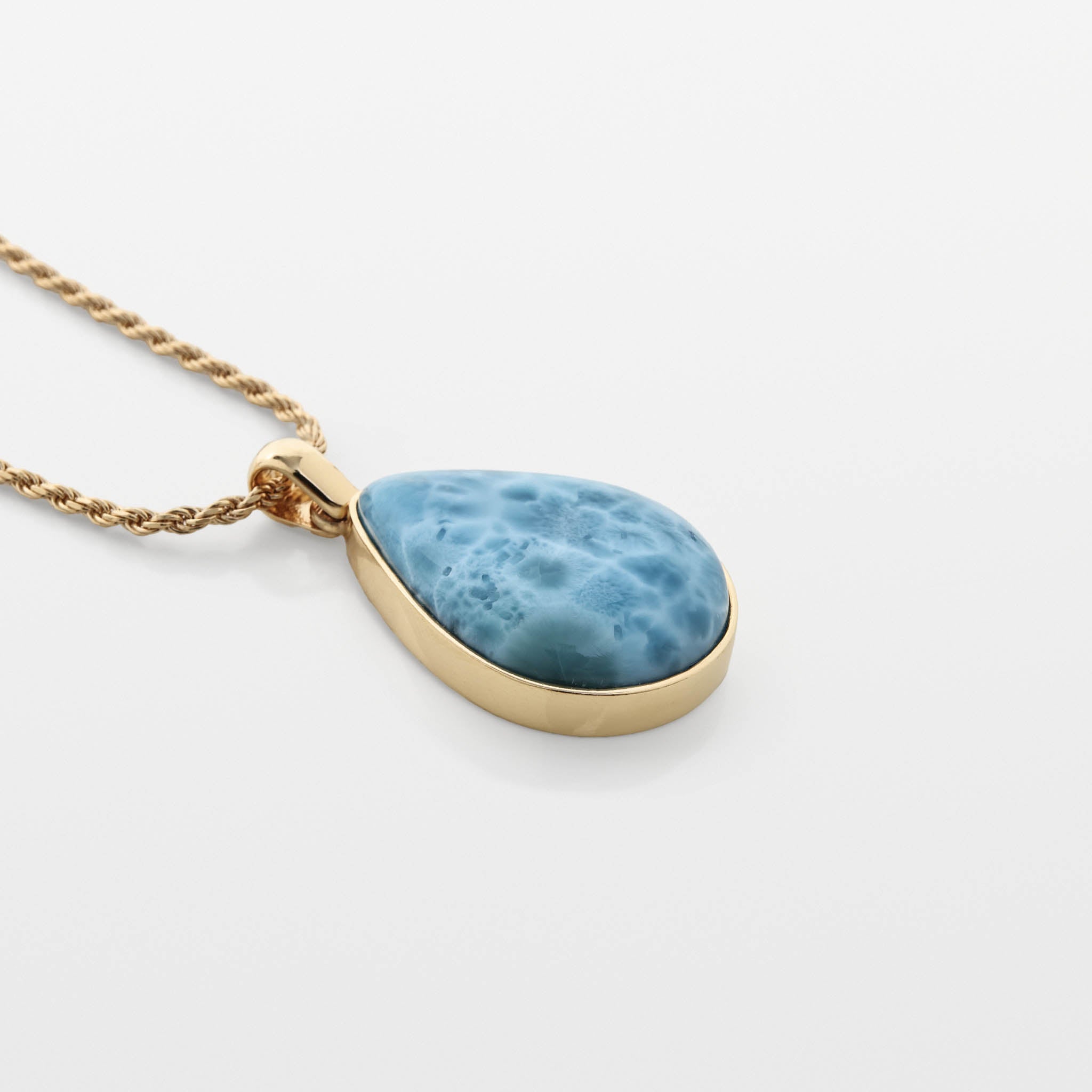 Larimar Gold Vermeil Pendant Brielle