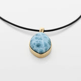 Larimar Gold Vermeil Pendant Brooke