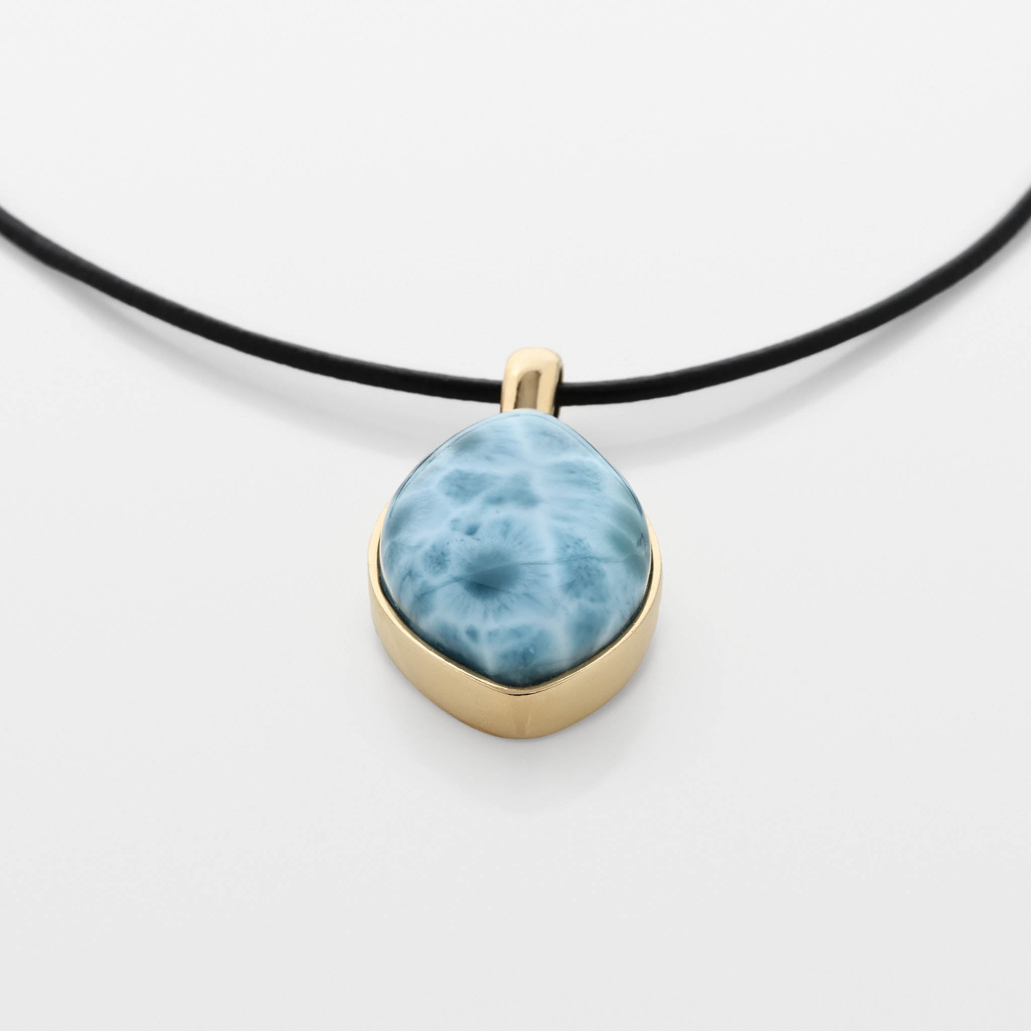 Larimar Gold Vermeil Pendant Brooke