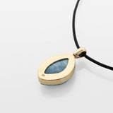 Larimar Gold Vermeil Pendant Brooke
