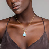 Larimar Gold Vermeil Pendant Pat