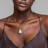 Larimar Gold Vermeil Pendant Phoebe