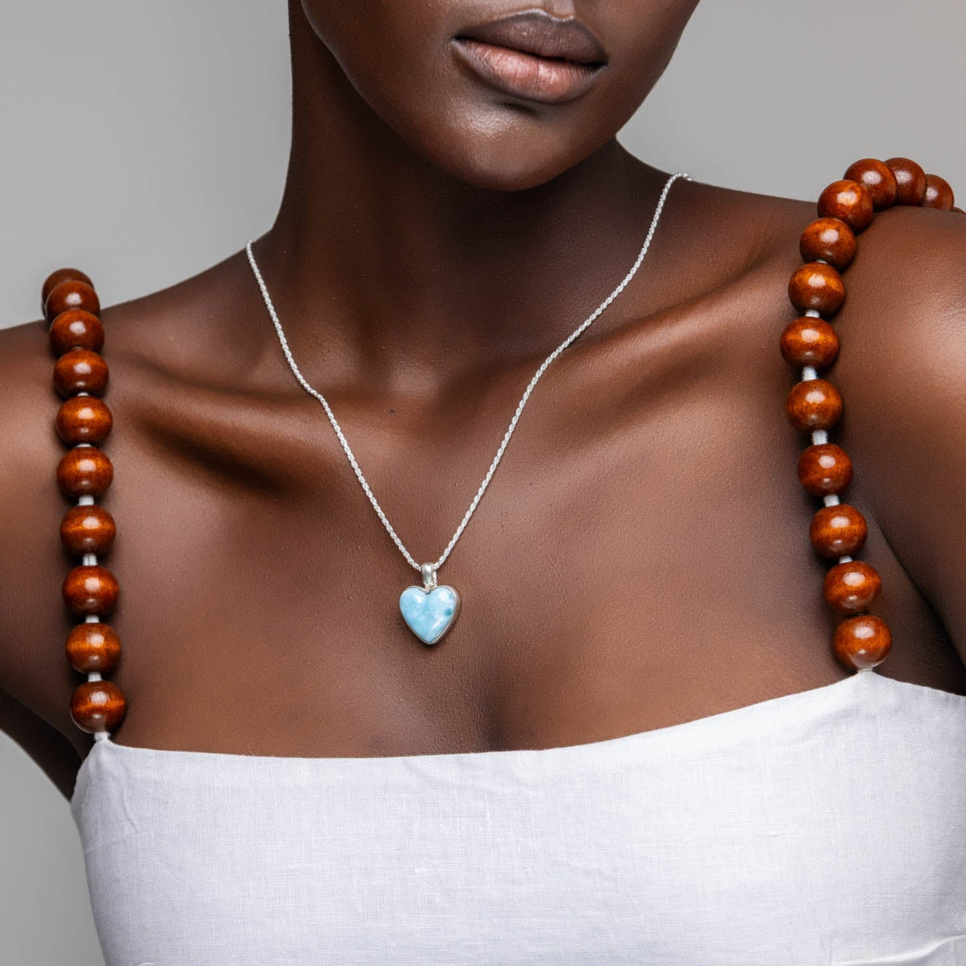 Larimar Hert Pendant Nairobi