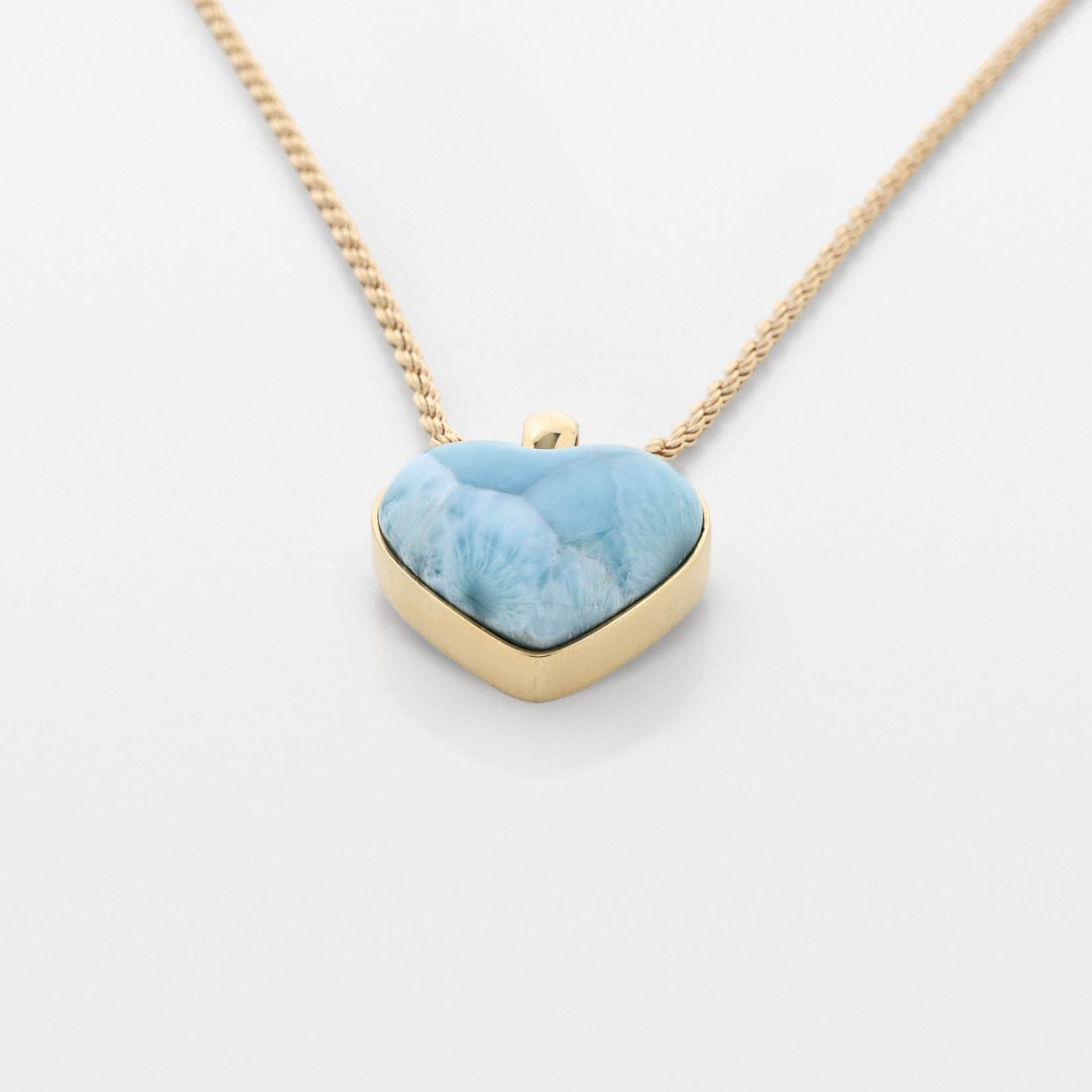 Larimar Heart Pendant Rene
