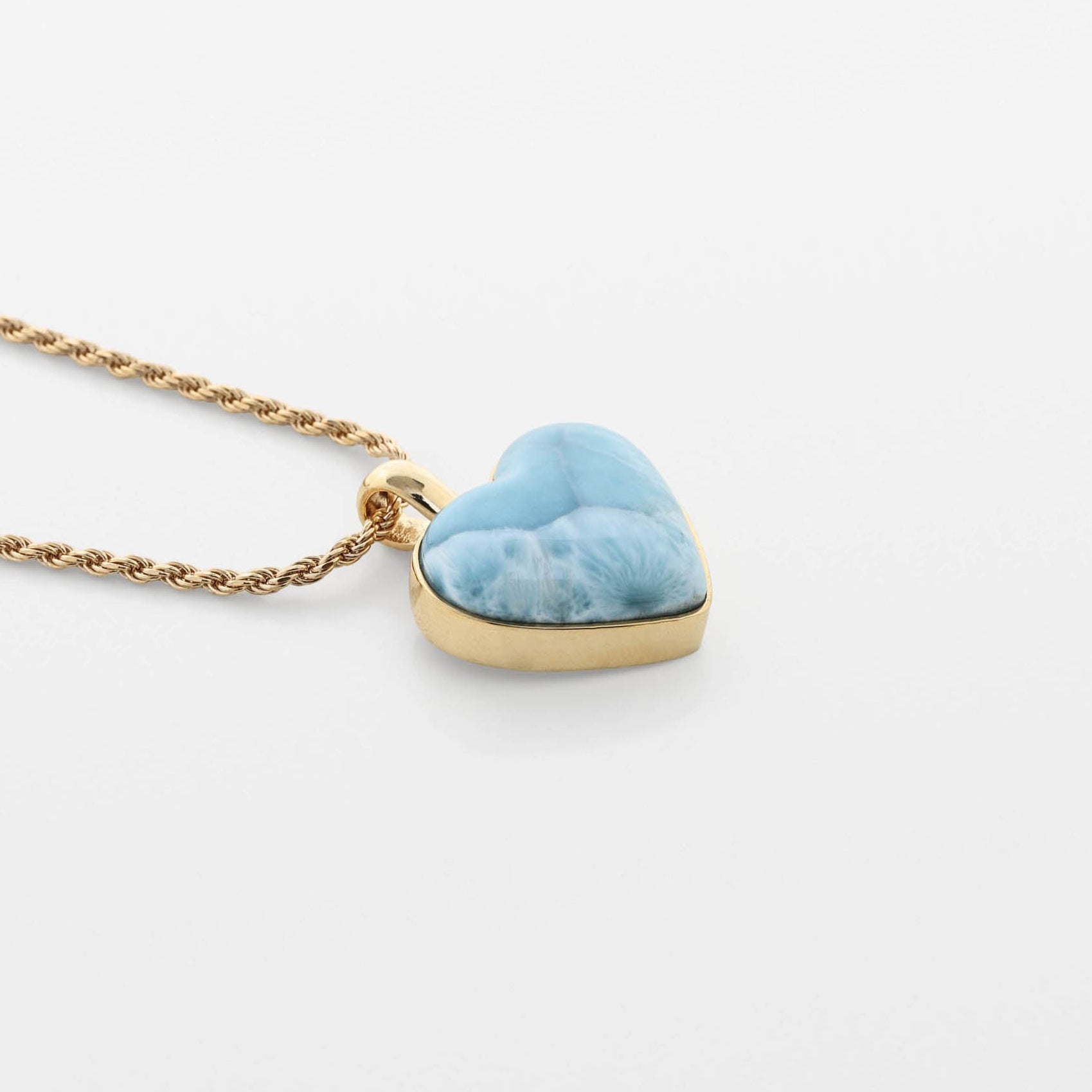 Larimar Heart Pendant Rene