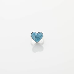 Larimar Heart Ring Bela