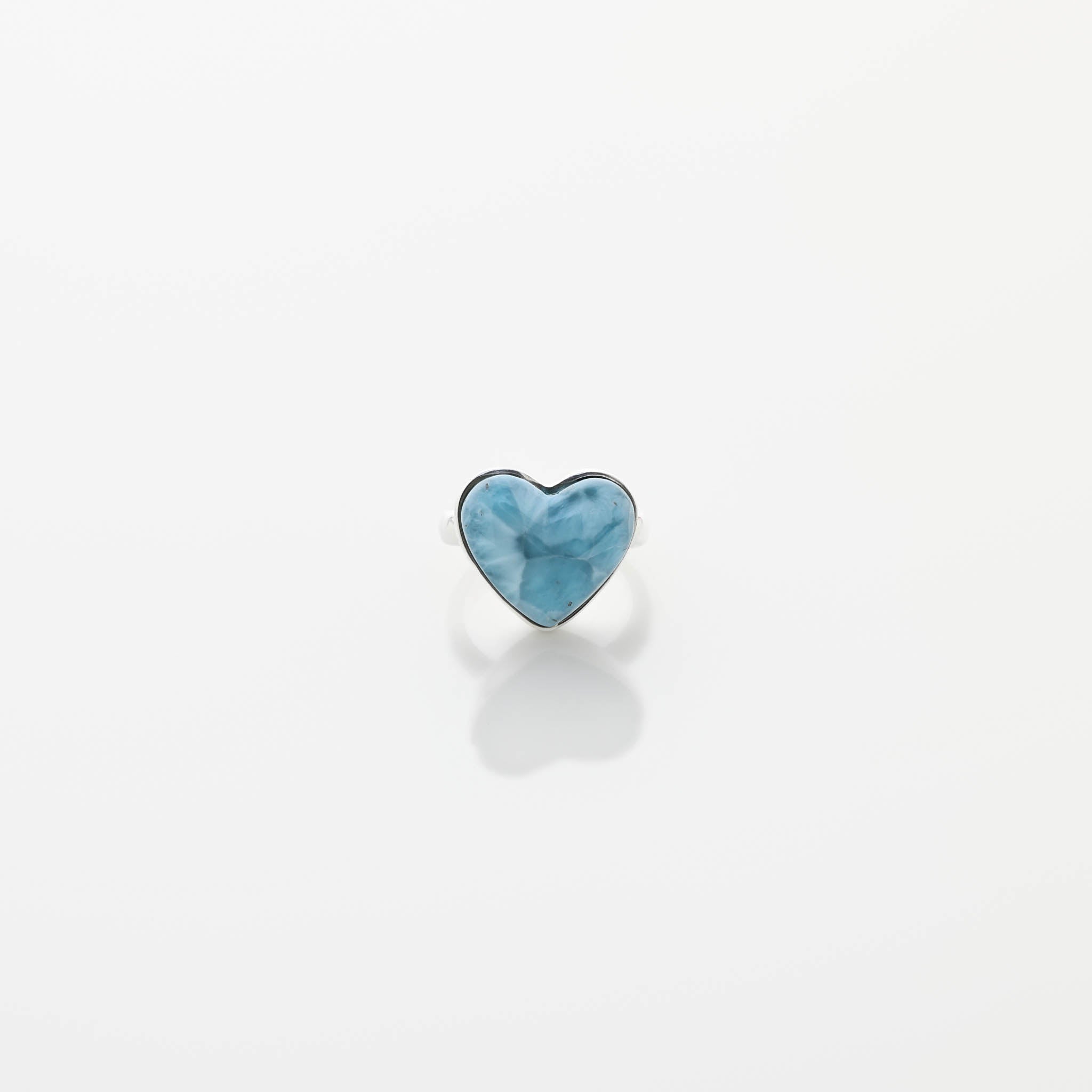 Larimar Heart Ring Bela