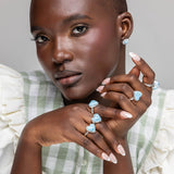 Larimar Heart Ring Bela