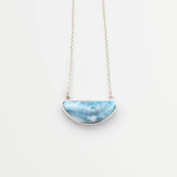 Blue Larimar Stone Necklace Nadia
