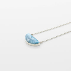 Blue Larimar Stone Necklace Nadia 