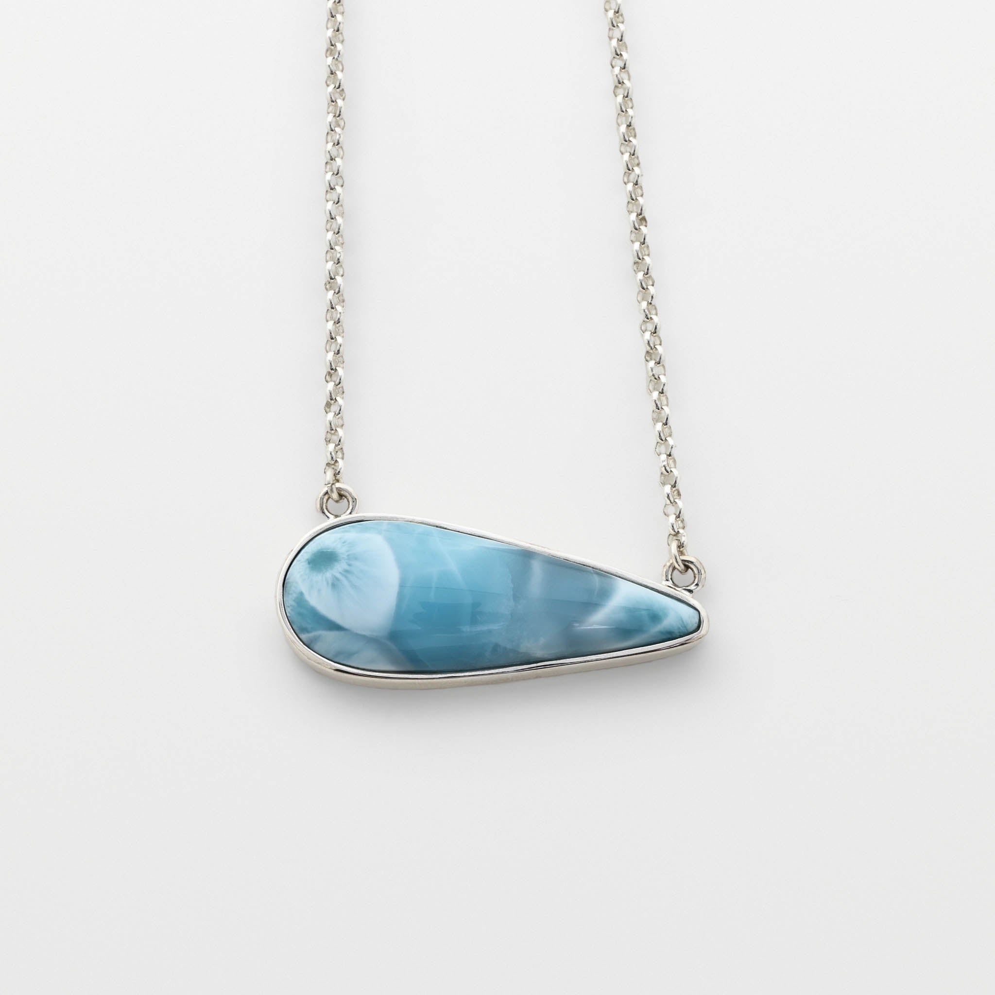 Larimar Drop Necklace Naomi