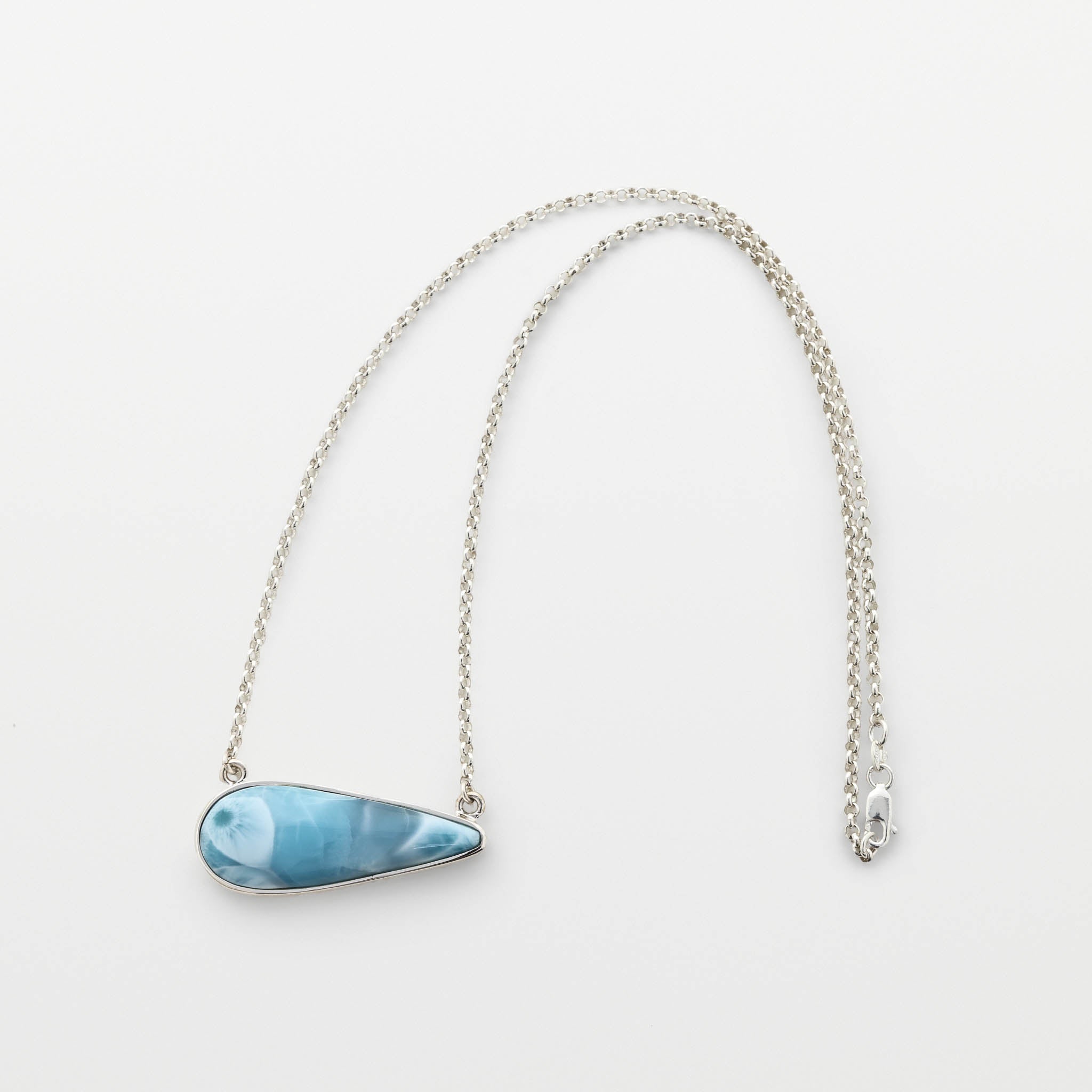 Larimar Drop Necklace Naomi