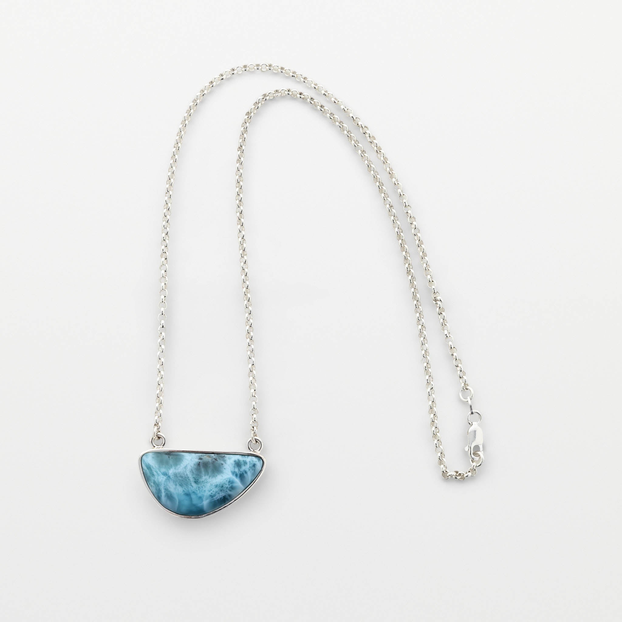 Larimar Silver Necklace Nicole