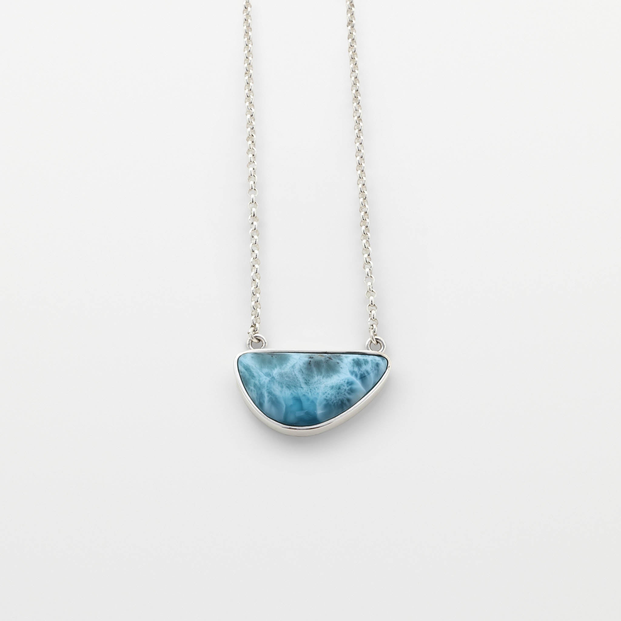 Larimar Silver Necklace Nicole