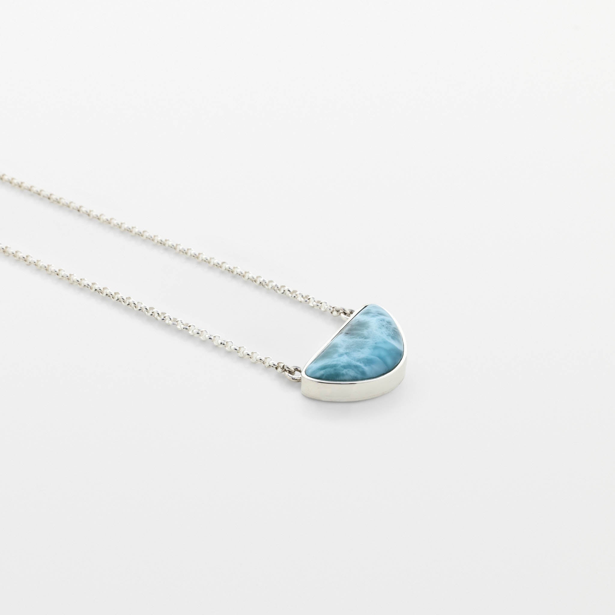 Larimar Silver Necklace Nicole