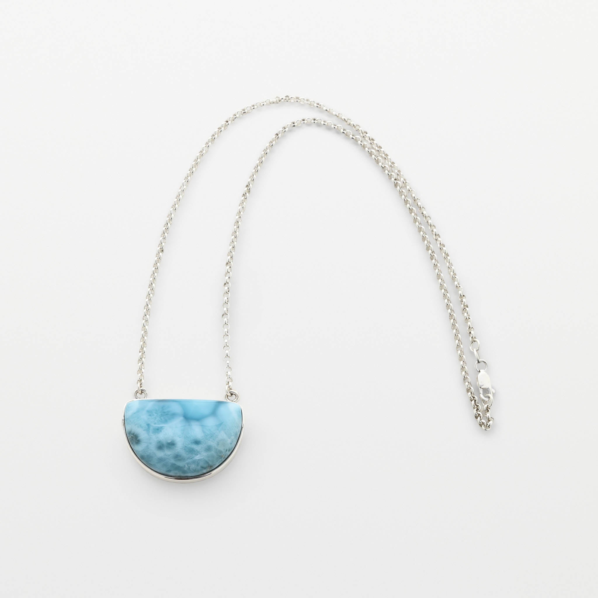 Larimar Silver Necklace Nina