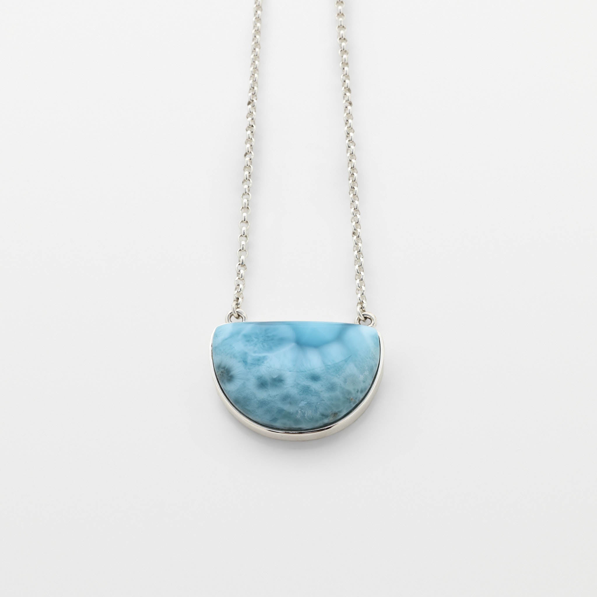 Larimar Silver Necklace Nina