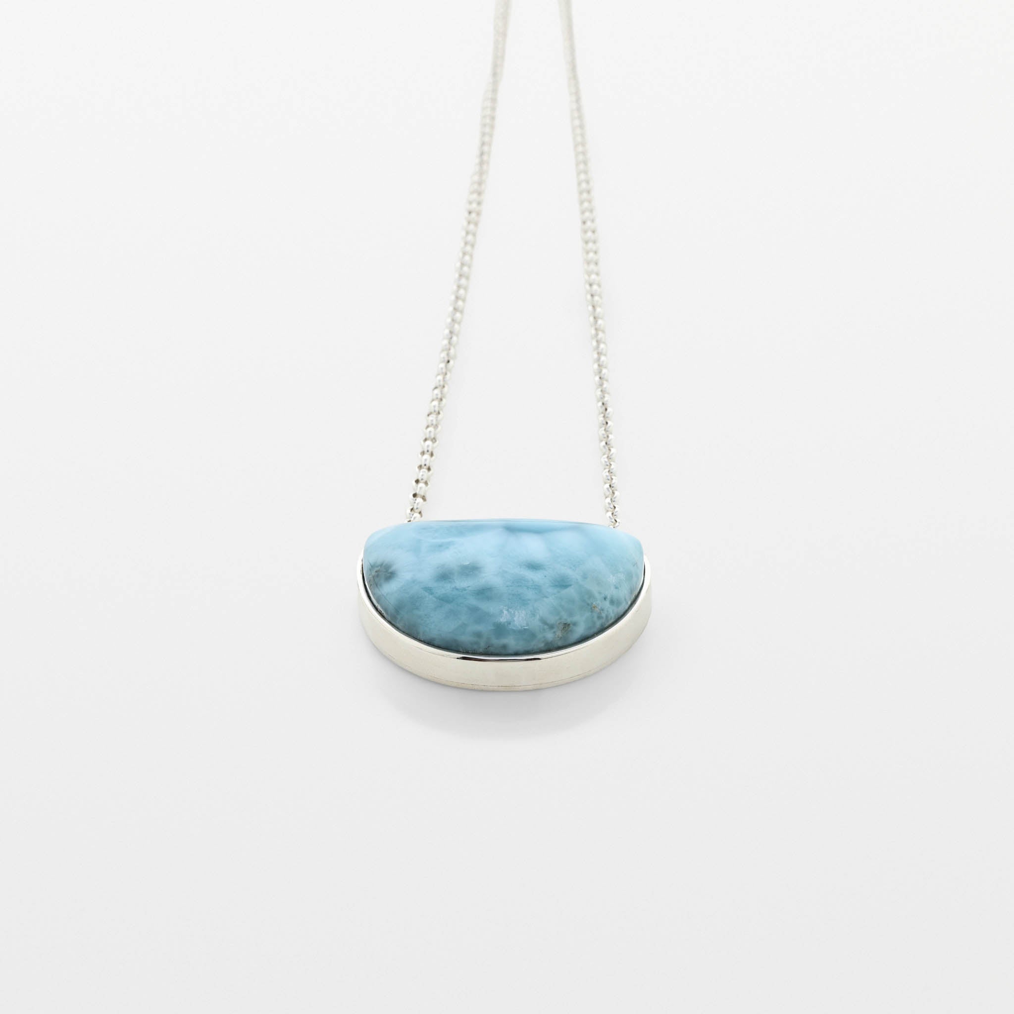 Larimar Silver Necklace Nina