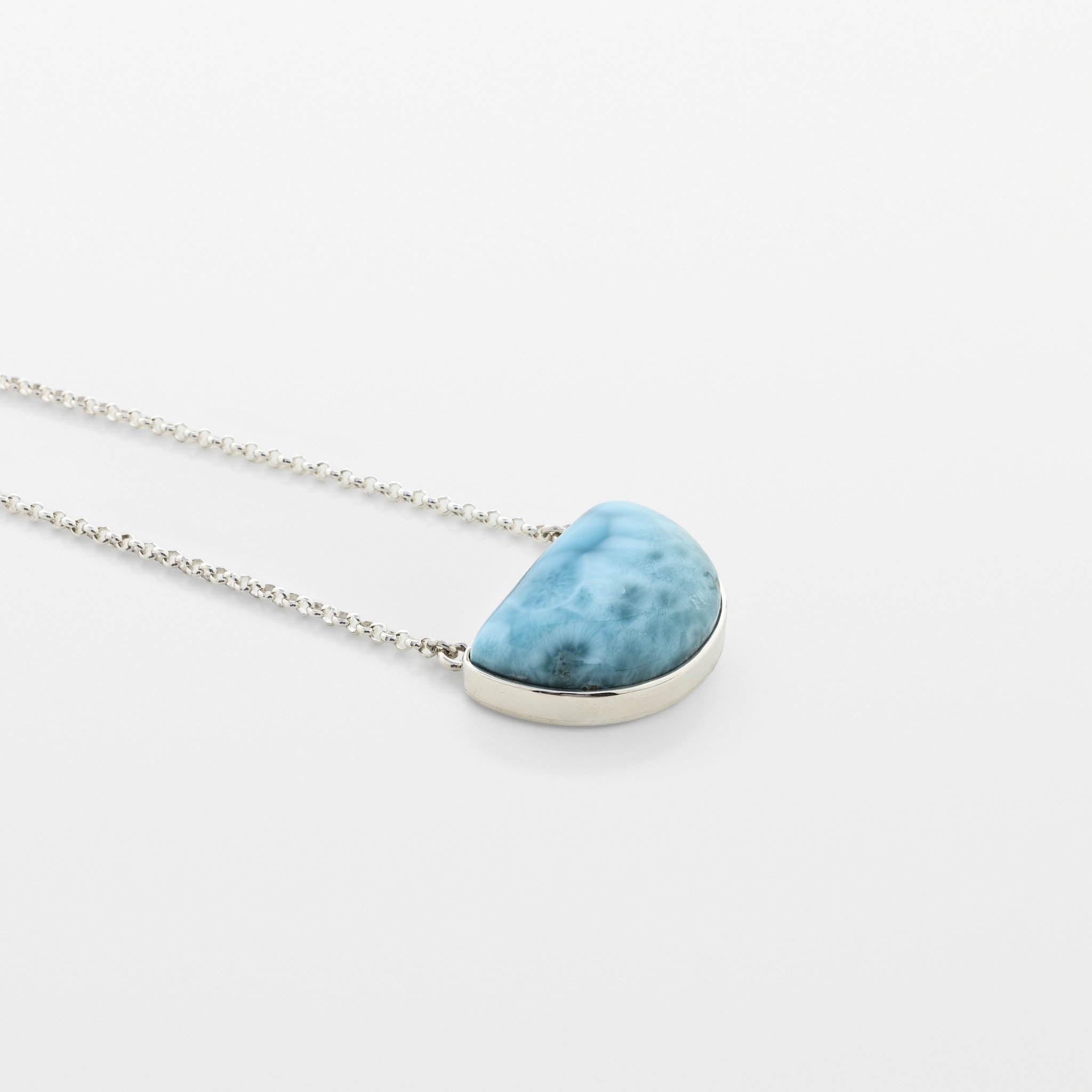 Larimar Silver Necklace Nina