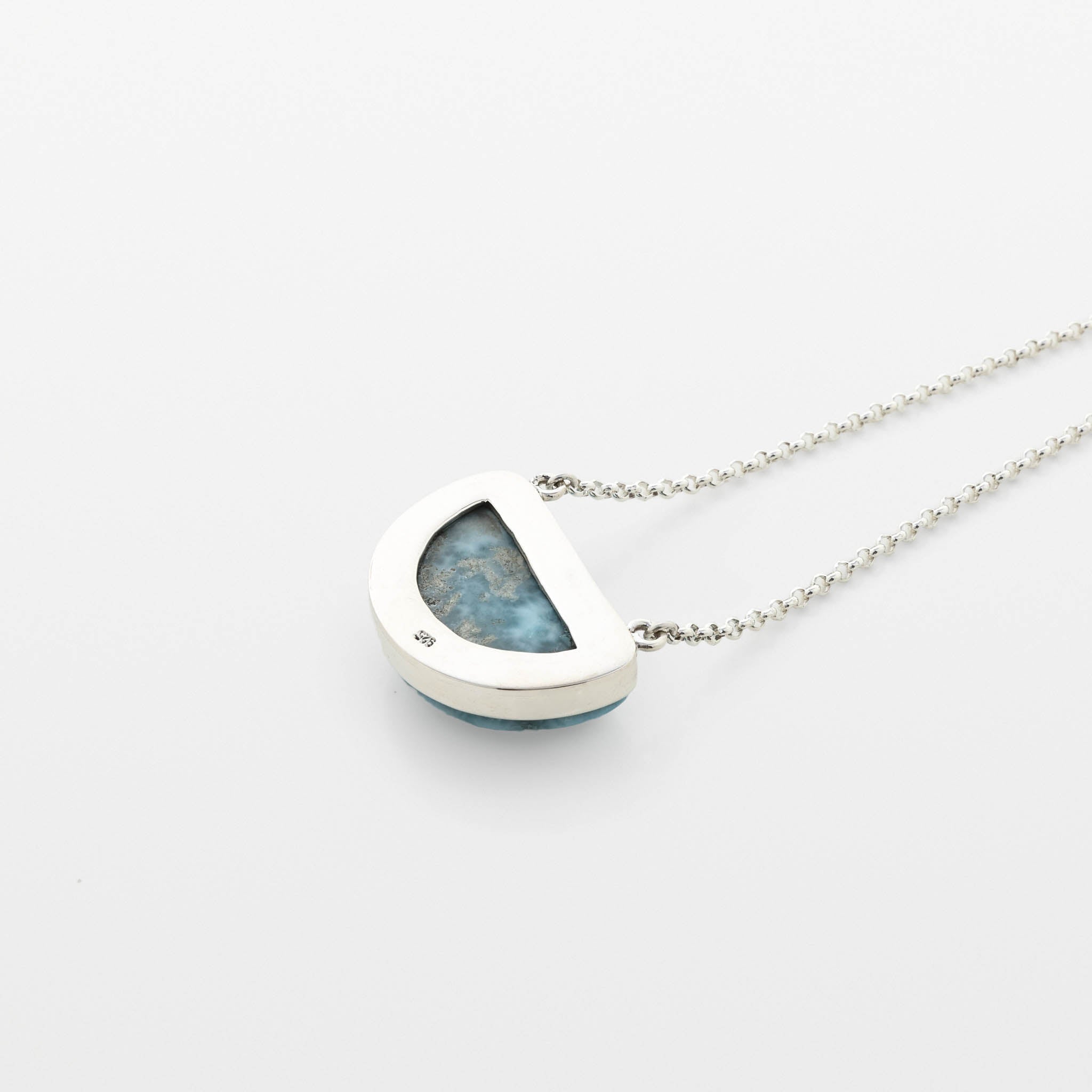 Larimar Silver Necklace Nina