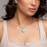 Heart Larimar Blue Pendant