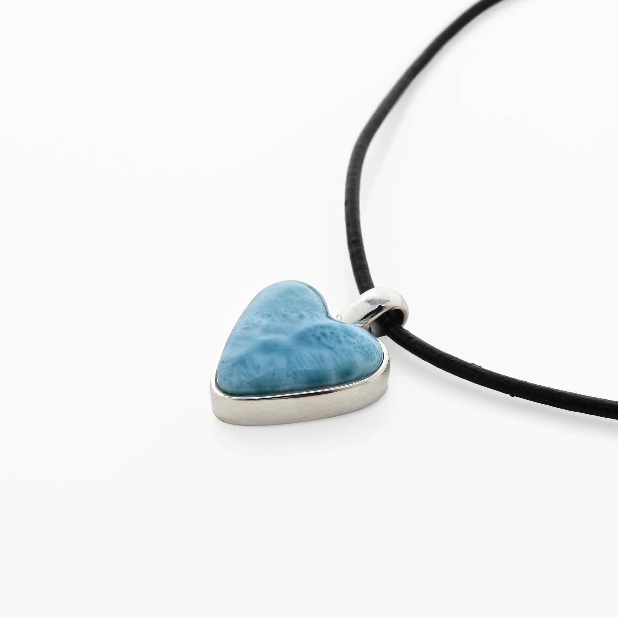 Heart Larimar Blue Pendant