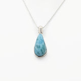 Blue Larimar Drop Shape Pendant Joey