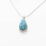 Blue Larimar Drop Shape Pendant Joey