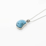 Larimar Moon Shaped Pendant Julie