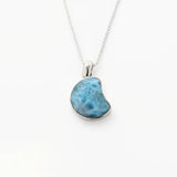 Larimar Moon Shaped Pendant Julie
