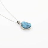 Larimar Moon Shaped Pendant Julie