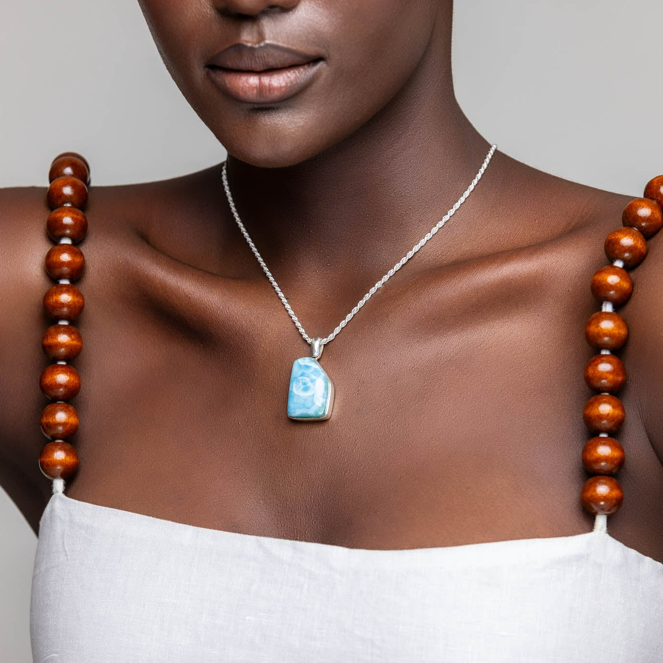 Larimar Stone Pendant Noah