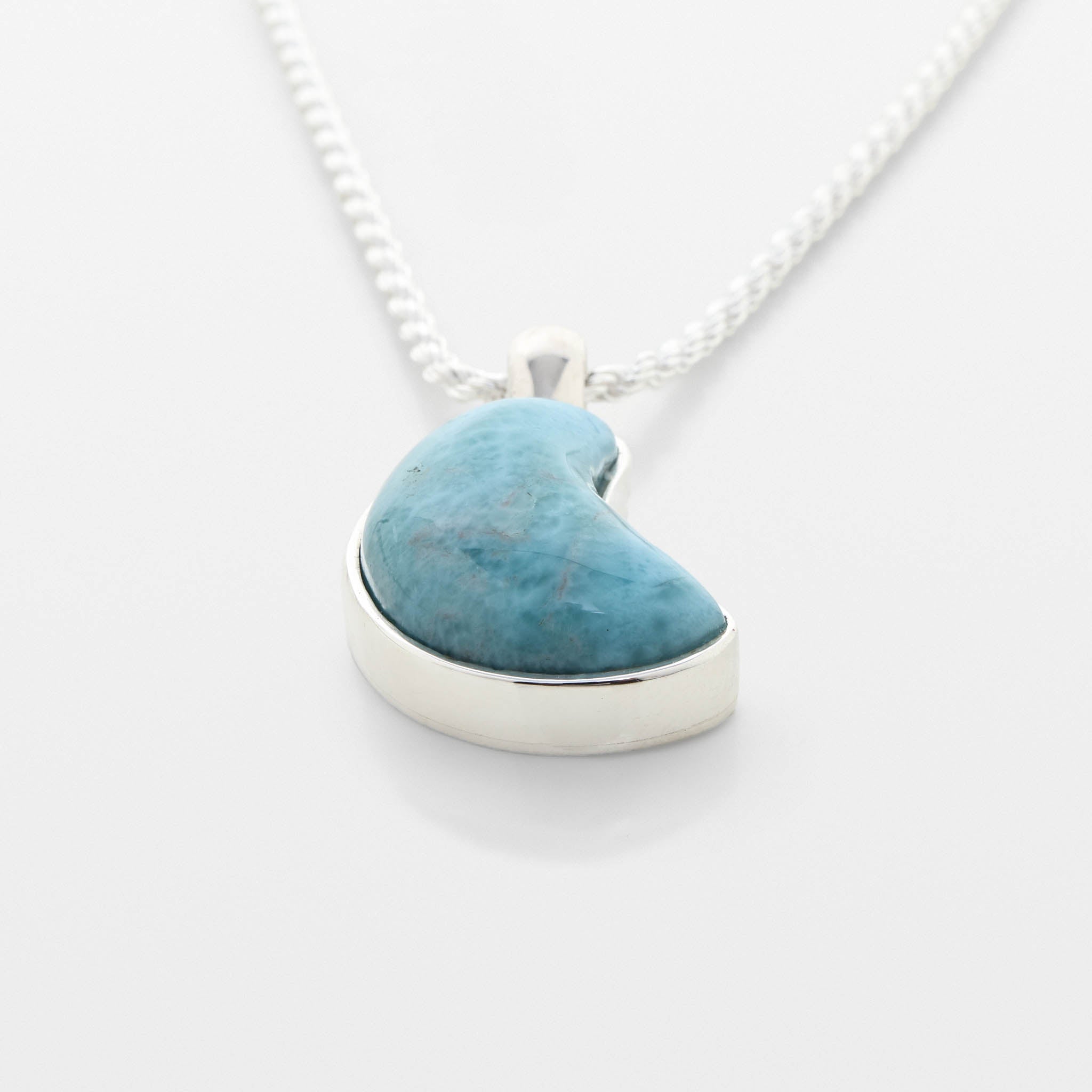 Larimar Moon Pendant Novah