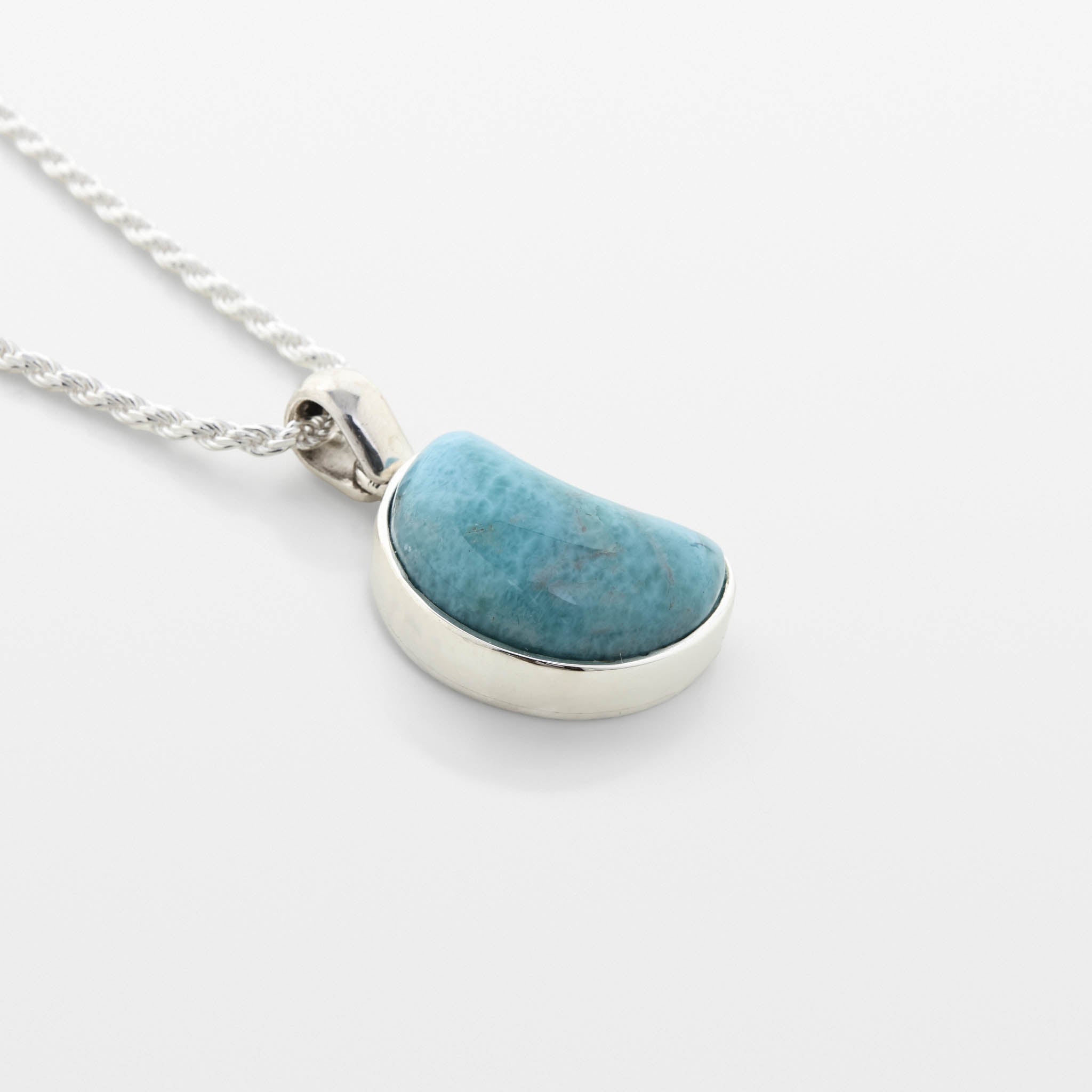 Larimar Moon Pendant Novah