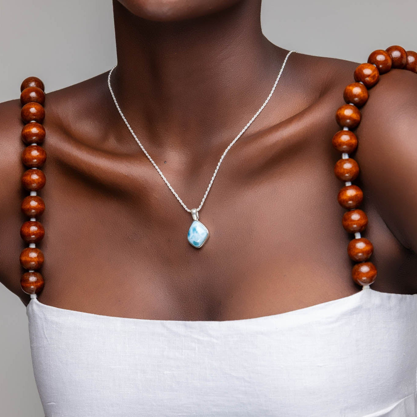 Small Larimar Pendant Nuri