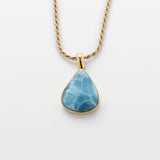 Larimar Gold Vermeil Pendant Paulina