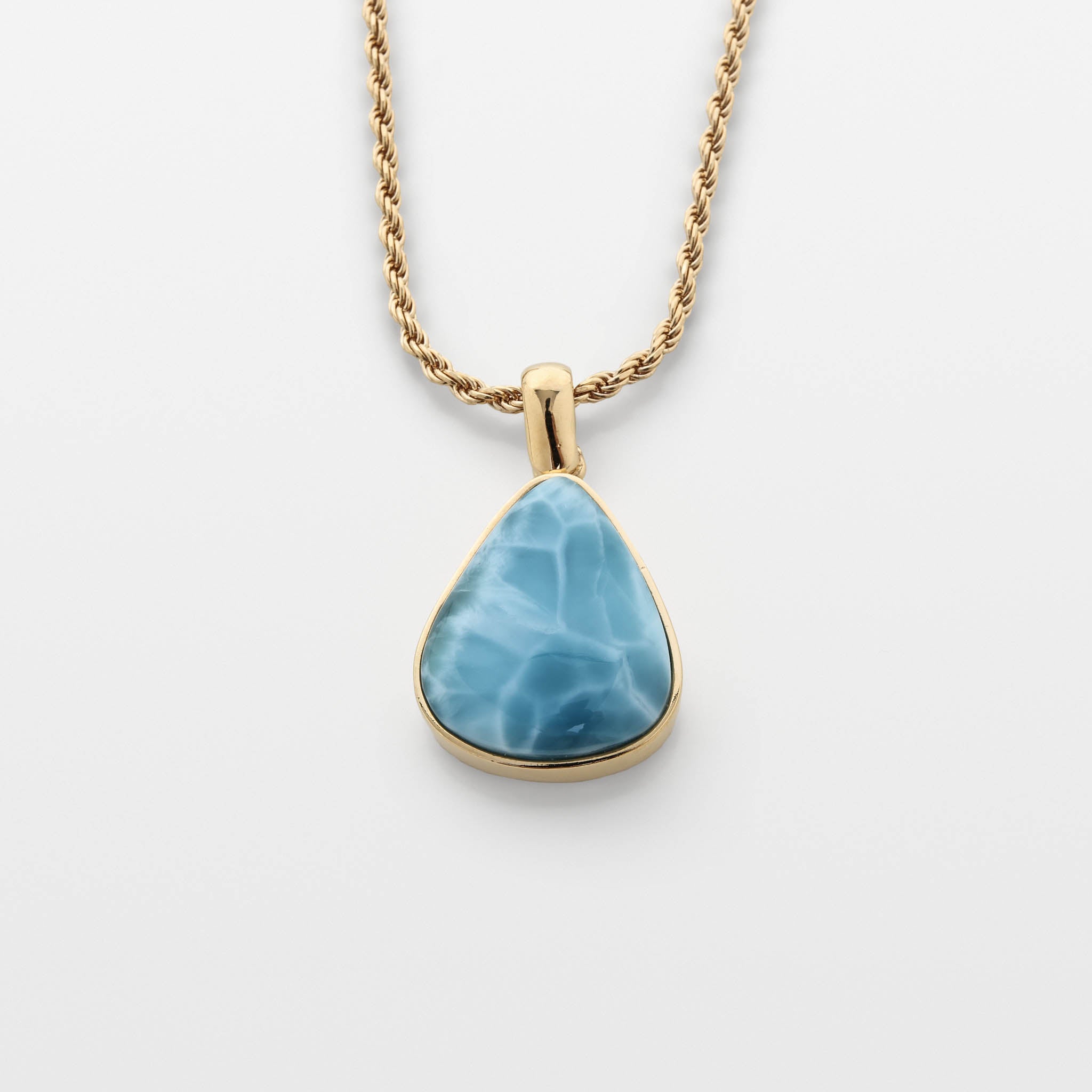 Larimar Gold Vermeil Pendant Paulina