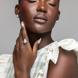 Larimar Drop Ring Beni