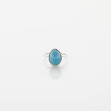  Blue Larimar Stone Ring Bia