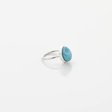  Blue Larimar Stone Ring Bia