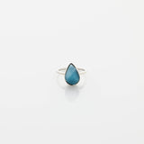 Larimar Drop Stone Ring