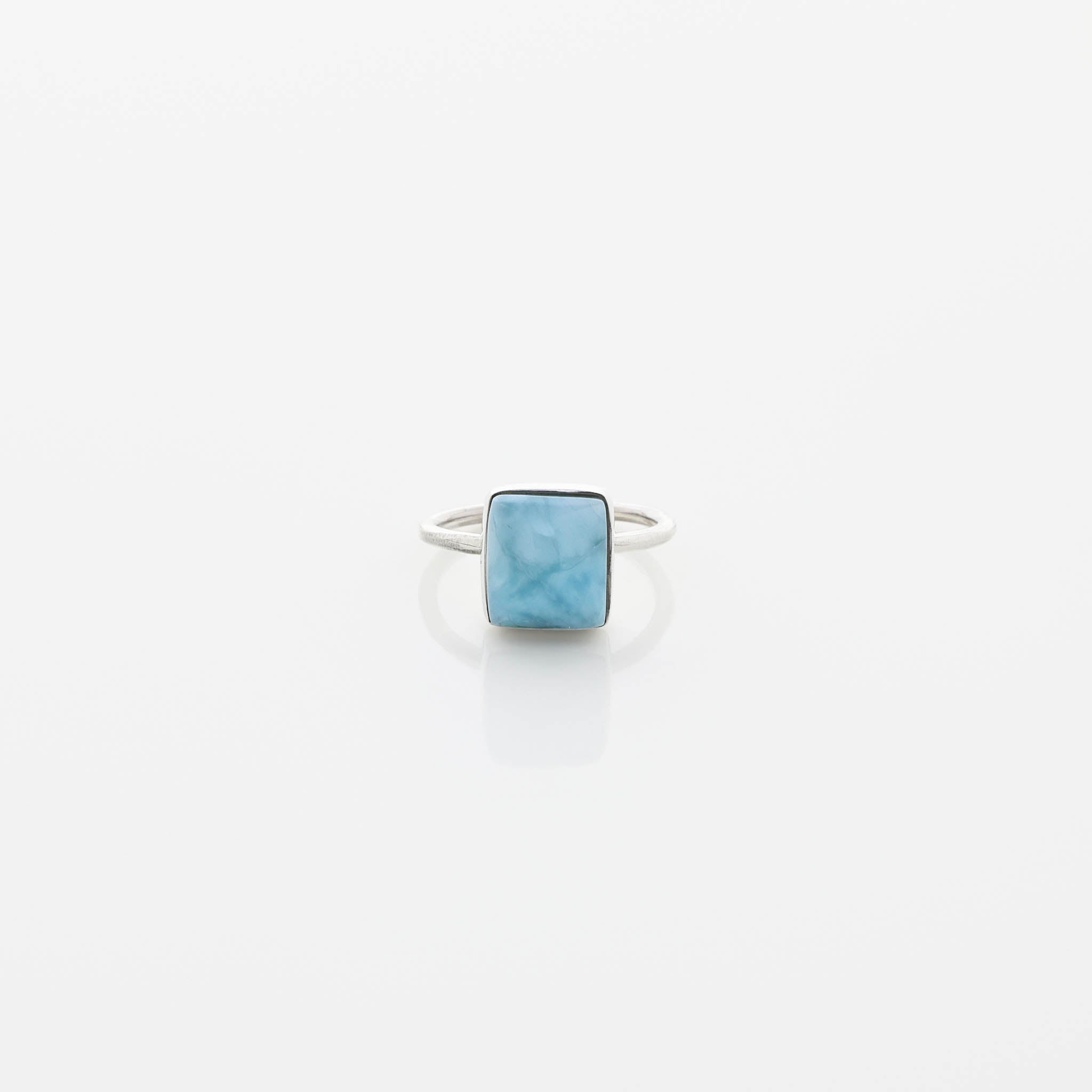 Square-cut Larimar Ring Brie