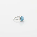 Square-cut Larimar Ring Brie