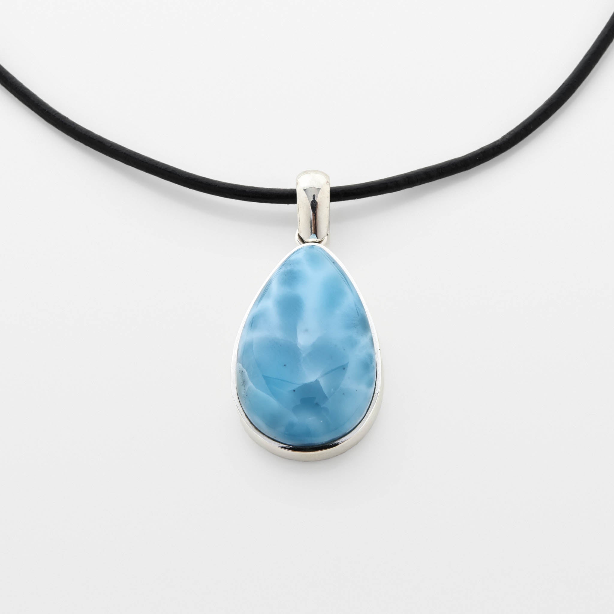 Teardrop Larimar Pendant Oriana